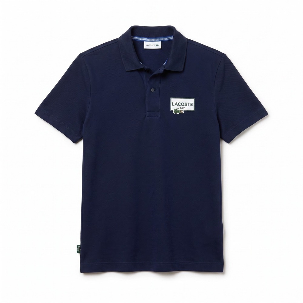 Lacoste Men's Regular Fit Piqué Polo in Navy Blue Size M FR 4 Cotton